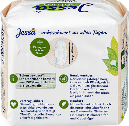 Hygienické vložky nature Ultra Cotton normal Jessa