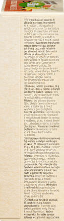 Bio zeliščni čaj rooibos z vaniljo (20 × 1,5 g) dmBio