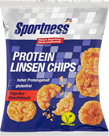 Protein Linsen Chips mit Paprika-Geschmack Sportness