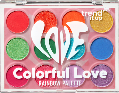 Lidschattenpalette Colorful Love Rainbow trend !t up