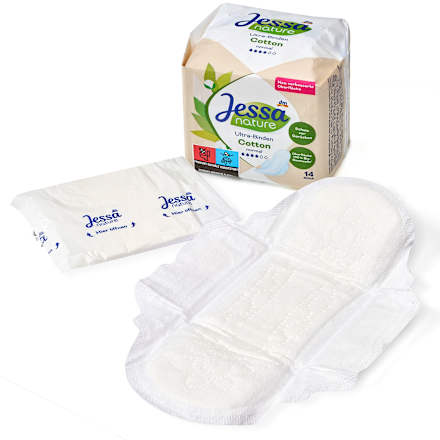 Hygienické vložky nature Ultra Cotton normal Jessa