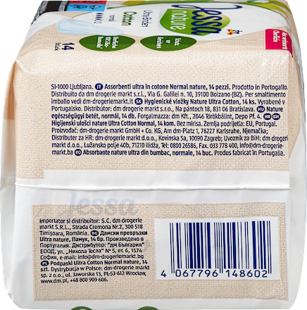 Hygienické vložky nature Ultra Cotton normal Jessa