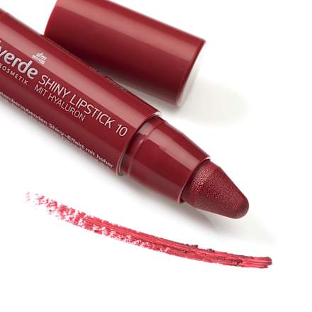 Ruj Shiny Nr. 10 Red Kiss alverde NATURKOSMETIK