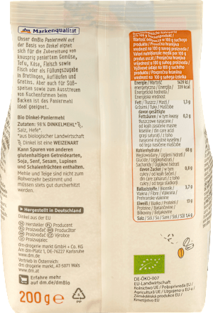 Hlebne mrvice od spelte dmBio