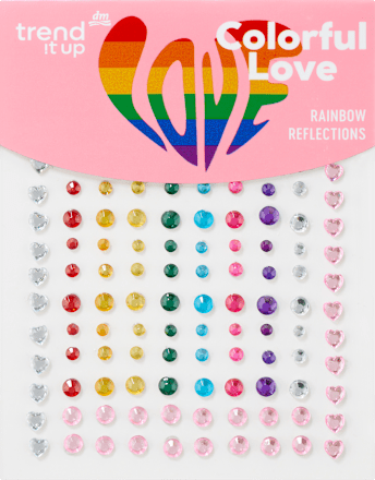 Gesichtssteine Colorful Love trend !t up