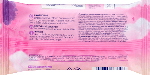 Salviette struccanti viso Big Dreams minitaglia Balea