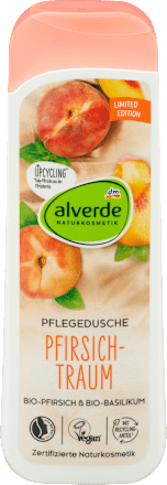 Душ гел с праскова и босилек alverde NATURKOSMETIK