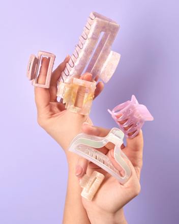 Haarklammer Acryl, flieder ebelin