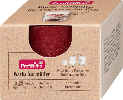 Wachs Nachfüller für Duftgläser verführerische Rose Profissimo