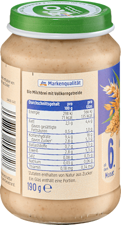 Abendbrei Milch 3-Korn ab dem 6. Monat dmBio