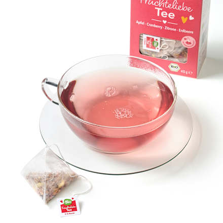 Früchtetee-Mischung Cranberry, Zitrone & Erdbeere dmBio