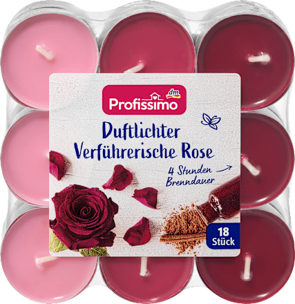 Dišeče čajne svečke, vonj vrtnica Profissimo