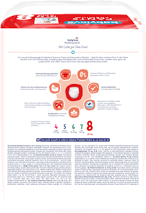 Premium pelene gaćice vel. 8 (19+ kg) babylove