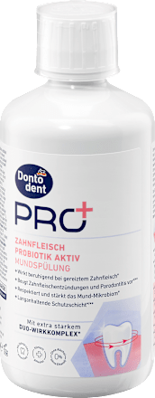 Mundspülung PRO+ Zahnfleisch Probiotik Aktiv  Dontodent PRO+