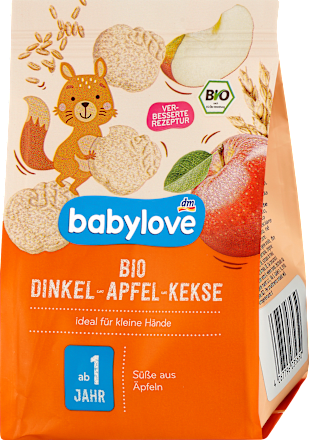 Biscotti farro e mela bio, 1 anno+ babylove