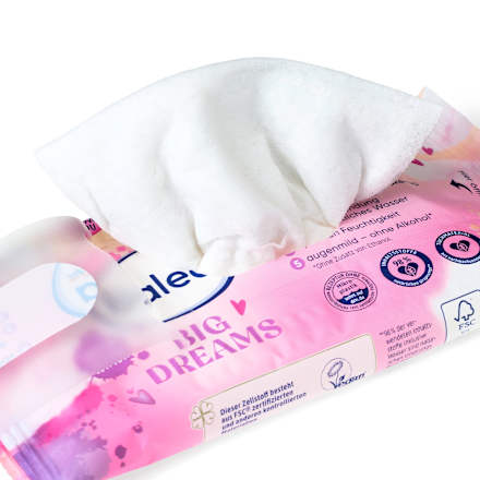 Salviette struccanti viso Big Dreams minitaglia Balea