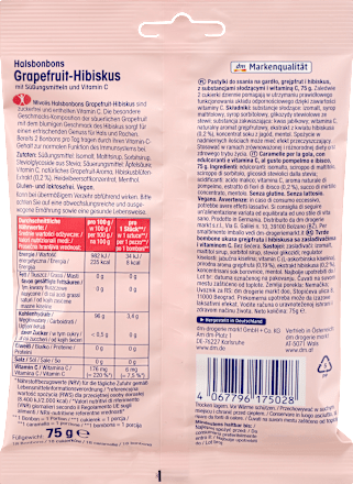 Bomboane pentru gât cu Grapefruit - Hibiscus Mivolis