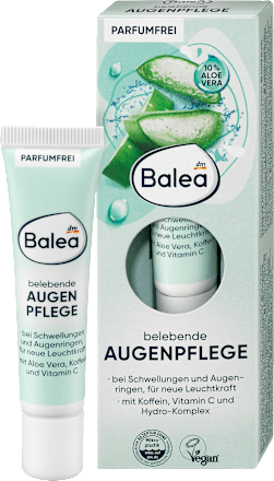 Osviežujúci očný krém s 10 % Aloe vera Balea