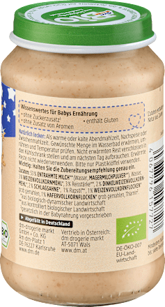 bio večerní kaše mléčná obilná dmBio