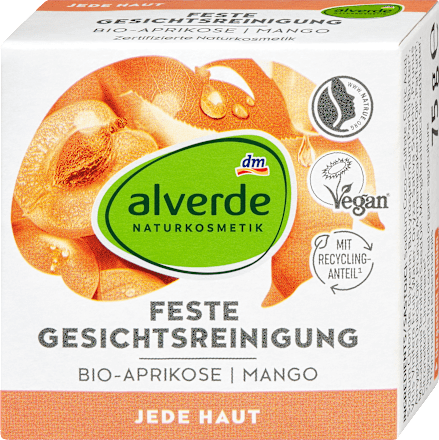 Твърд сапун за почистване на лице за всеки тип кожа alverde NATURKOSMETIK