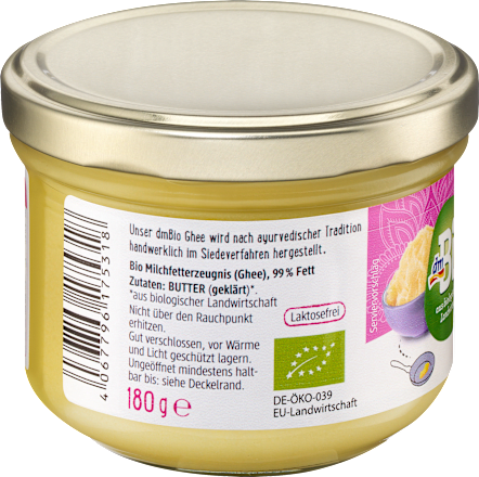 Ghee, geklärte Butter dmBio
