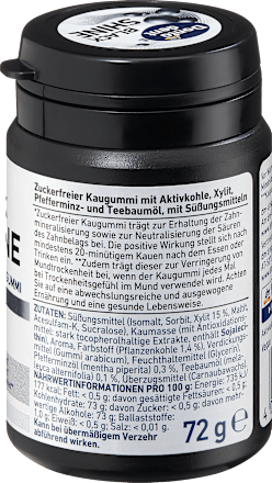 BLACK SHINE žvake sa aktivnim ugljem, ukus nana, 50 kom., sa zaslađivačima Dontodent