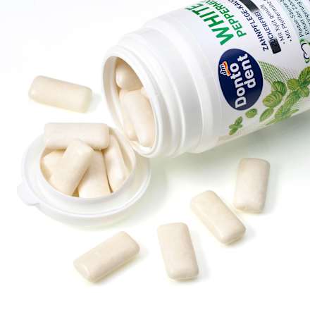Chewing gum senza zuccheri alla menta piperita Dontodent