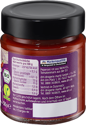 Gewürzzubereitung Sambal Oelek dmBio