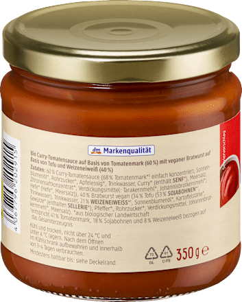 Salsa al curry con bocconcini di tofu dmBio