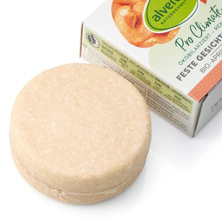 Trdo čistilno milo za obraz z bio marelico in mangom alverde NATURKOSMETIK