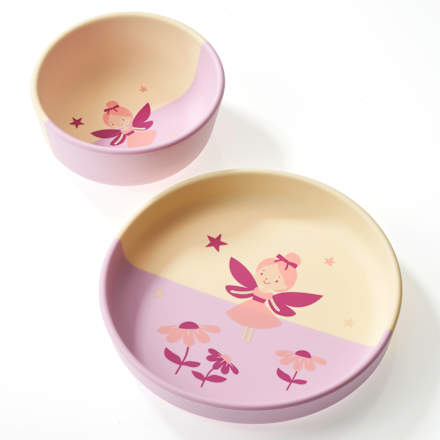 Geschirr-Set Silikon Fee 2tlg babylove