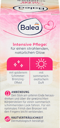 Feste Körperpflege Schimmer Stick Summer Island Balea