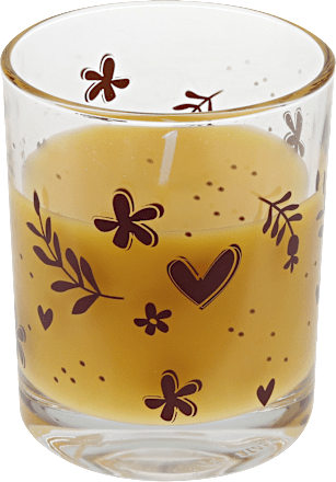 Kerzenglas gefüllt, bedruckt, 100 % aus Bienenwachs Dekorieren & Einrichten