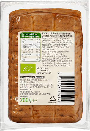 Bio tofu, rosso dmBio