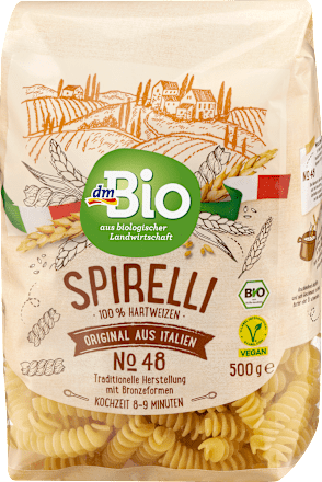 Nudeln Spirelli aus Hartweizen dmBio