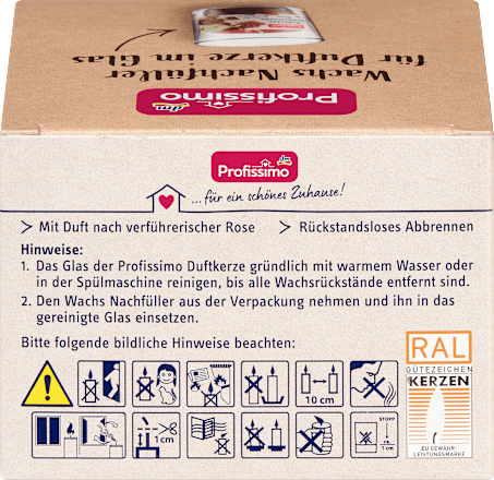 Wachs Nachfüller für Duftgläser verführerische Rose Profissimo
