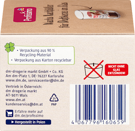 Wachs Nachfüller für Duftgläser verführerische Rose Profissimo