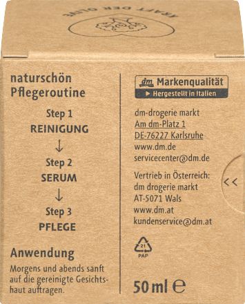 Arckrém, naturschön olívás, minden bőrtípusra alverde NATURKOSMETIK