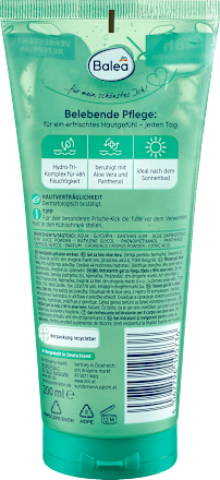 Osviežujúci telový gél s 90 % Aloe vera Balea