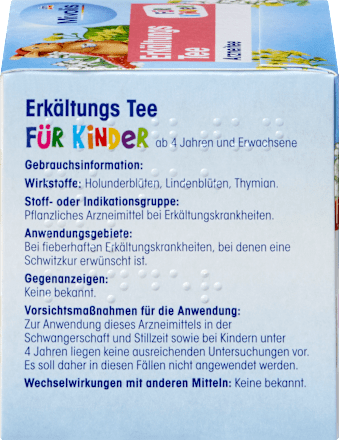 Kindertee, Erkältungs Tee (12 Beutel) Mivolis