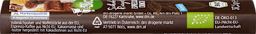 Био шоколадов бар Espresso Crunch dmBio