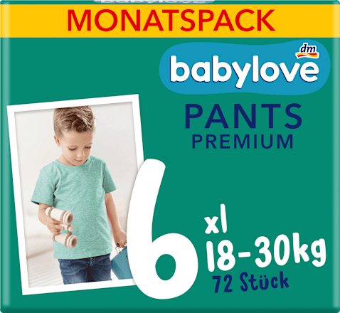Бебешки гащички Premium, размер 6, 18-30 кг. babylove