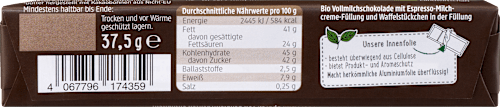 Mliečna čokoláda Espresso Crunch dmBio