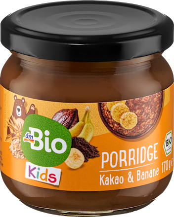 Ovseno-speltina kaša sa bananom i kakaom, od 3. godine dmBio