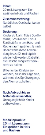 Kinder Hals- und Rachenspray Emsan