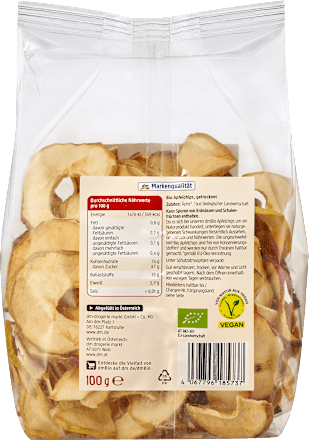 Trockenfrüchte Apfelchips Maxi-Pack dmBio