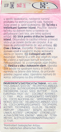 Стик с блясък за тяло Summer Island Balea