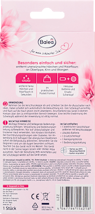 Elektrischer Gesichtshaarentferner Balea