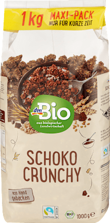 Bio hrustljavi pečeni muesli z mlečno čokolado - maxi pakiranje dmBio