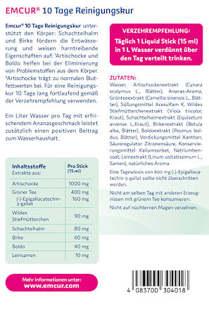 10-Tage-Reinigungskur Liquid Sticks 10 St EMCUR